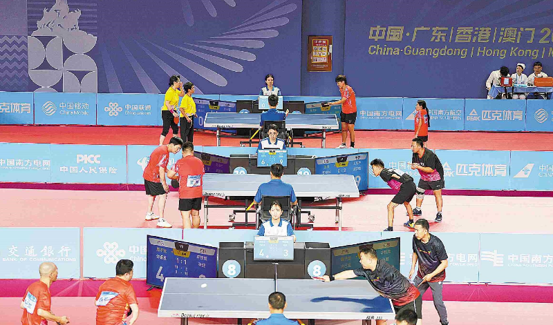 殘?zhí)貖W會乒乓球（大眾組）開賽 超百選手同臺競技